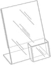 LHAP-1114E: 11w x 14h Clear Acrylic Combo Ad Frame w/Pocket Trifold