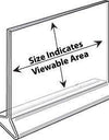 LHB-1711E: 17w x11h Clear Acrylic Table Tent