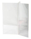 LHK-49E: 4w x 9h Clear Three-Panel, Six-Sided Table Tent/Sign Holder