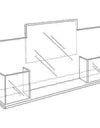 LHDDP-8511E: 8.5w x 11h Combo Ad Frame w/2 Pockets