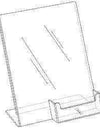 LHAC-8511E: 8.5w x 11h Clear Acrylic Combo Ad Frame w/BC Pocket