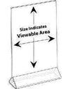 LHB-8511E: 8.5w x 11h  Clear Top Load Table Tent