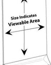 LHB-810E: 8w x 10h Clear Styrene Table Tent