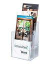 LHF-S102: Acrylic 2-Tier Brochure Holder for 4 Inch Literature.