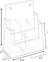LHF-S82: Acrylic 2-Tier Brochure Holder for 8.5 w Literature: