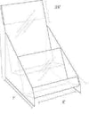 CDH-02: Clear Acrylic 2-Tier CD Holder w/Header