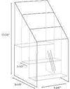 MPF-5585-3: Clear Acrylic 3-Tier, 3-Pocket Brochure holder for 5.5"w Literature