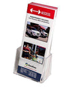 LHF-S100: Clear Acrylic Brochure Holder for 4 x 9w literature