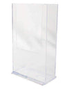 LHF-S140: Clear Acrylic Brochure Holder for 4"w Literature: