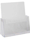 LHF-S120: Clear Acrylic Brochure Holder for 8.5"w Literature:
