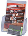 Clear Acrylic Brochure Holder w/BC Pocket: