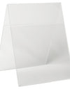 LHO-57E: 5w x 7h Clear Styrene Double Sided Table Tent/Sign Holder