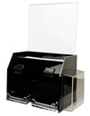 SBBD2C-976-H: Acrylic Deluxe Ballot/Suggestion Box w/header