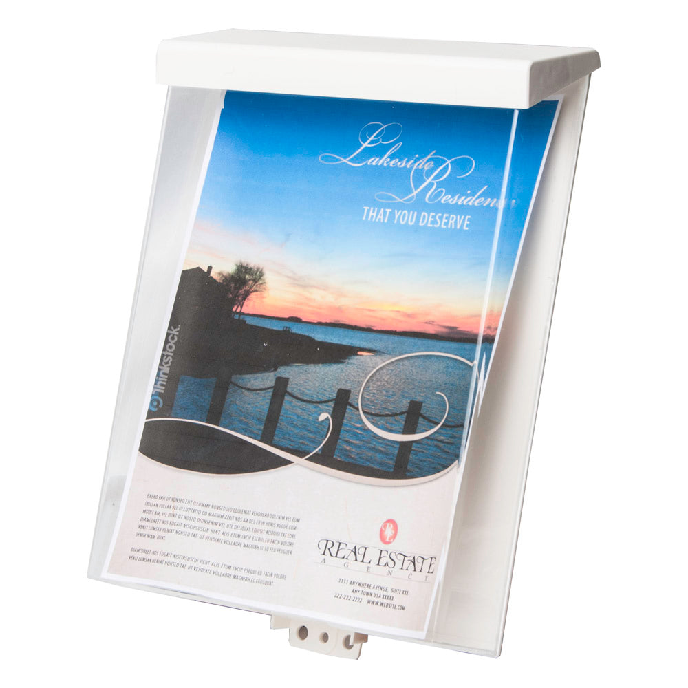 Heavy Duty Outdoor Flyer Holder With Lid