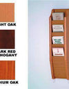 WBHBR24-4:  Wood 4-Pocket Brochure Wall Rack