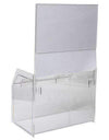 SBB-596-H: Acrylic Ballot/Suggestion Box w/Header
