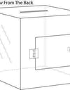 SBA-1111: "11 x 11" x 11" Acrylic Locking Ballot/Suggestion Box