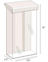 Heavy Duty Outdoor Tri-Fold Brochure Holder With Lid
