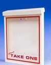 Medium Duty Outdoor Brochure Holder w/Please Take One