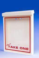 Medium Duty Outdoor Brochure Holder w/Please Take One
