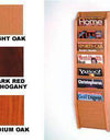 WBHMR36-7:  Wood 7-Pocket Magazine Wall Rack