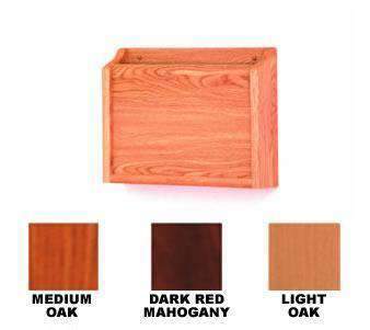 WBHPCH15-1:  Wood Single Pocket Wall Mount Privacy Chart Holder