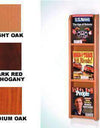 Wood 3-pocket Wall Mount Magazine Rack
