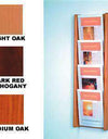 Wood 4-Pocket Literature Wall Rack