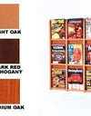 Wood 9-pocket Wall Mount Magazine Rack