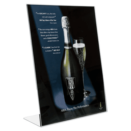 LHA-1114E: 11w x 14w Clear Slant Back Table Tent