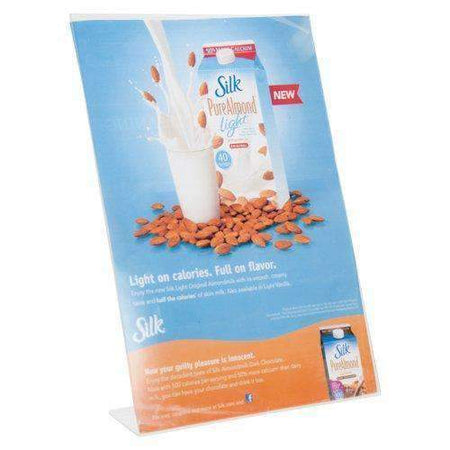 LHA-1117E: 11w x 17h Clear Slant Back Table Tent