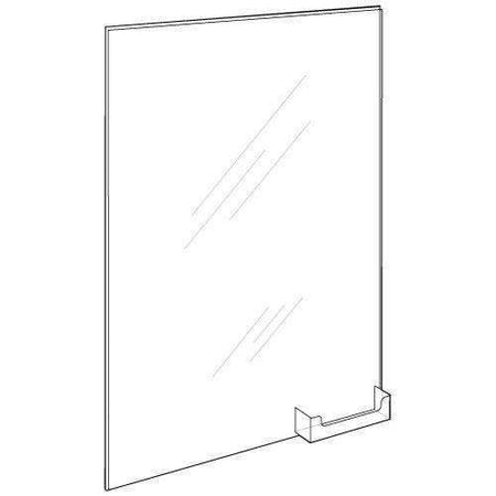 LHPNC-1117E: 11"w x 17"h Wall Mount Ad Frame/Sign Holder w/BC Pocket