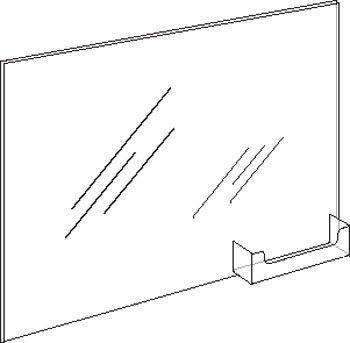 LHPC-1185E: 11w x 8.5h  Wall Mount Ad Frame/Sign Holder w/BC Pocket