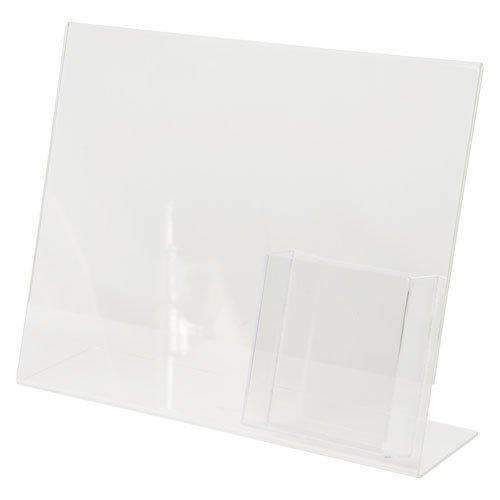 LHAP-1411E: 14w x 11h Clear Styrene Combo Ad Frame w/ TriFold Pocket