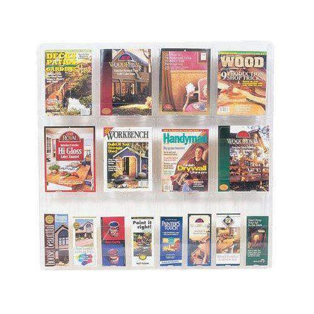 WBHMR10-FS: Wood 10-pocket Floor Stand Magazine Rack – Brochure Holders 4U