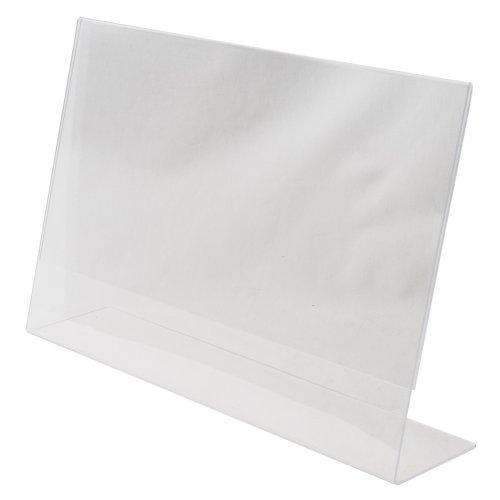 LHA-1711E: 17 w x 11 h Clear Slant Back Table Tent