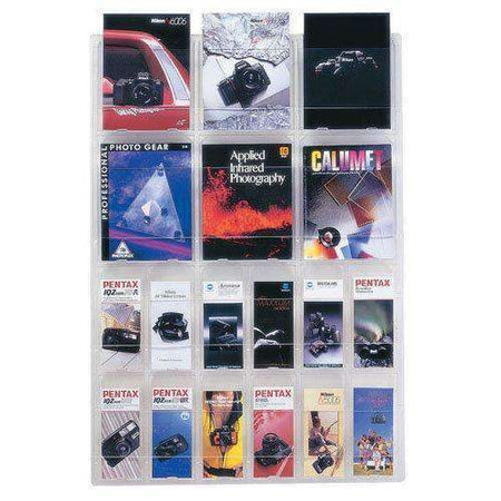 LHW-M345: Clear - Three Piece Wall Mounted Brochure/Card Holder – Brochure  Holders 4U