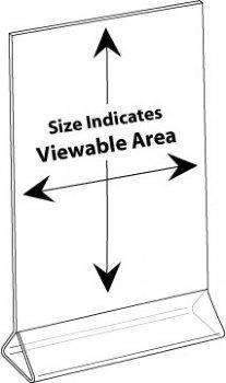 LHB-35E: 3W x 5h Clear Top Load Table Tent