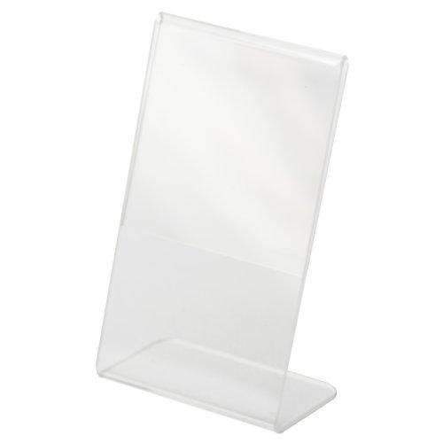 LHA-35E: 3w x 5h Clear Slant Back Table Tent