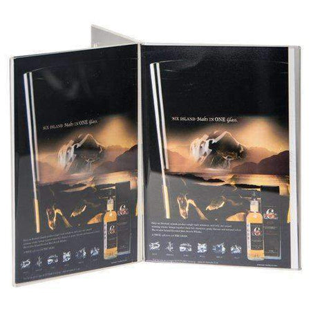 LHK-46E: 4w x 6h Clear Three-Panel, Six-Sided Table Tent/Sign Holder