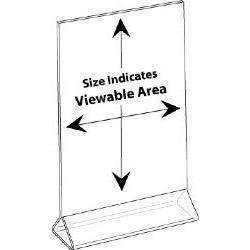 LHB-46E: 4w x 6h Clear Top Load Table Tent