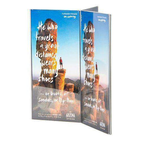 LHK-49E: 4w x 9h Clear Three-Panel, Six-Sided Table Tent/Sign Holder