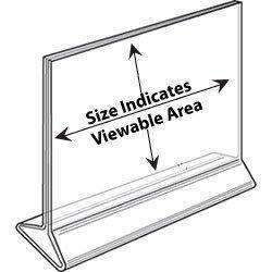 LHB-64E: 6w x 4h Clear Top Load Table Tent