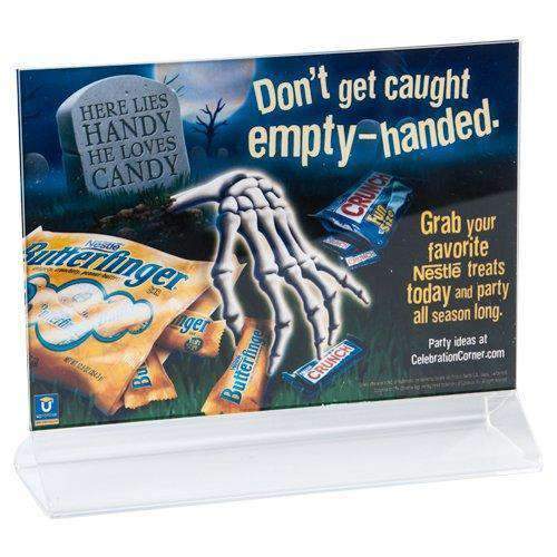 LHB-75: 7w x 5h Clear Top Load Table Tent