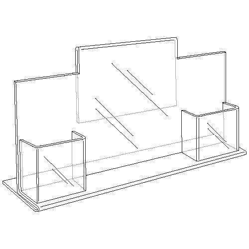 LHDDP-8511E: 8.5w x 11h Combo Ad Frame w/2 Pockets