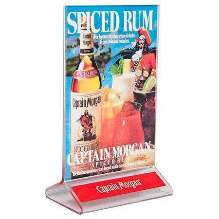 LHB-8511E: 8.5w x 11h  Clear Top Load Table Tent