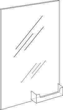 LHPNC-8511E: 8.5w x 11h  Wall Mount Ad Frame/Sign Holder w/BC Pocket