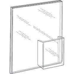 LHPPN:8511E: 8.5W x 11H Wall-Mount Ad Frame/Sign Holder w/Tri-fold Pocket