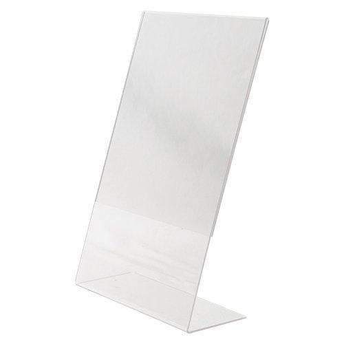 LHA-8514E: 8.5w x 14h Clear Slant Back Table Tent