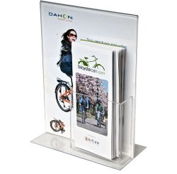 LHCP-8511E: 8.5w x 11h Clear Combo Ad Frame w/Pocket